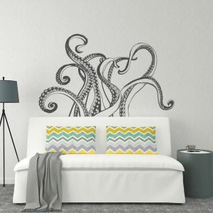 Adesivi stile moda tentacoli di polpo adesivo da parete bagno camera da letto adesivo da parete poster adesivi rimovibili adesivi murali in vinile S856