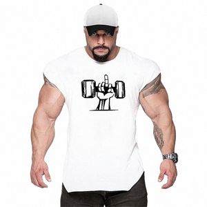 brand Clothing mens Gym Tank Tops Summer Cott Slim Fit shirts Men Bodybuilding Sleevel Undershirt Fitn tops tees 20yN#