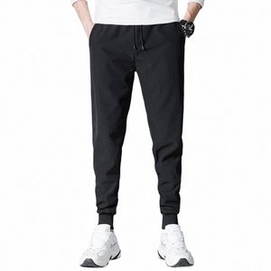 Jogger Pants Men Nice Primavera Outono Treino Homens Calças Casuais Em Linha Reta Solta Pernas Calças Homens Sweatpant q1sN #