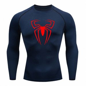 Rguard Super T-shirt Men's Short Sleeve Compri Tight Shirt Fitn Gym Sports Running Men Tracksuit Hero Jerseys 2099 T9p7#