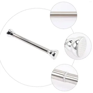 Shower Curtains Clothes Drying Rod Door Curtain Pole Tension Indoor Hanger Bar Telescoping Closet Plastic Wardrobe Adjustable