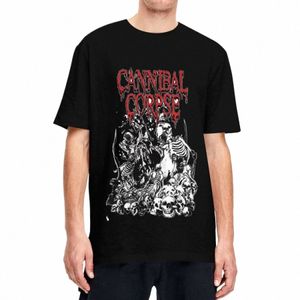 Ästhetic Cannibal Corpse Logo T -Shirt Herrenhaus Kurzarm Death Metal Band Runde Hals Sommerkleidung K6ZQ#