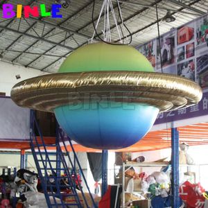 Custom Made 3MD (10 Fuß) mit aufblasbarem Jupiterball mit Gebläse mit LED -Leuchten/Riesen neun Solarsystem Planetenballon für hängende Dekoration