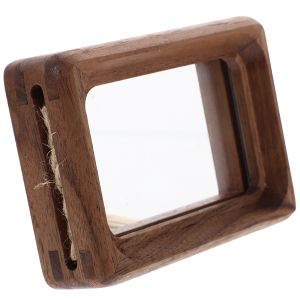 Frame Display Stand Home Photo Frame Holder Mini Picture Wall Party Ornament Tabletop Horse Rope Desk Wood Child Decor