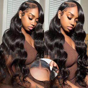 and Go Plucked Pre Cut Beginners 9x6 HD Closure Body Wave Lace Front Human Hair Ready to Wear Glueless Wigs for Women 26 Inch 180% Density No Glue Wig