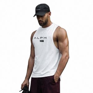 mens New Fi Cott Sleevel Shirts Tank Top Man Fitn Shirt Singlet Bodybuilding Workout Gym Clothing Casual Vest 07ba#