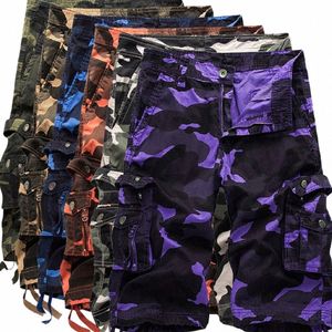 sommarlast shorts män camoue camo casual cott multi-pocket baggy lossa arbetshorts streetwear hiphop shorts 30-42 511u#