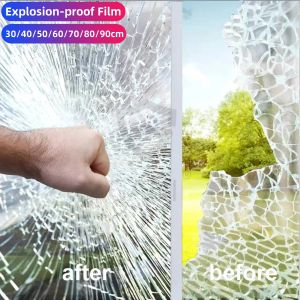 Filmer Explosion Proof Clear 2MIL 4MIL 8MIL 12MIL Premium Window Film Möbler Home Decor Garden Safety Glass Film Tempered