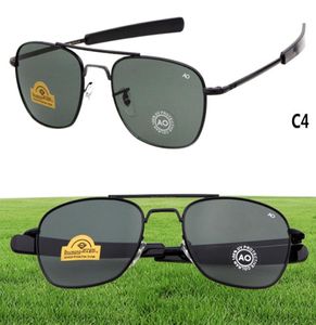 WholeBrand New AO American Optical Pilot Sunglasses Original Pilot Sunglasses Ops M Army Sunglasses UV400 with Glasses Case7859702