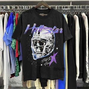 Hellstar Shirt Designer T Shirts Graphic Tee Clothing Clothes Hipster Street Graffiti Lettering Foil Print Vintage Black Loose Hellstar Tracksuit 827