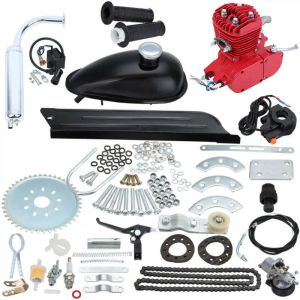 Zaagbladen 100cc 2 slag cykel ebike motoriserad gasmotor kit diy elektrisk cykel berg mtb motor set max 2800w snabba upp 50 km/h