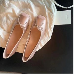 Casual Shoes Women's Ballet Flats Sweet Style Shallow Bow Low Heel Luxury Mary Jane Office Ladies