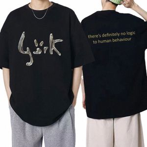Piosenkarka z lat 90. Bjork Hunman Behavior Tshirt swobodne gotyckie ubrania krótkie koszulki z krótkim rękawem mężczyźni kobiety Hip Hop vintage 11-shirt J5fl#