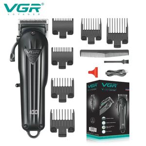 VGR Hair Clipper Professional Cutting Machine Trimmer Justerbar trådlös laddningsbar v 282 240315