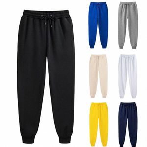 Herrsportbyxor jogger fitn byxor fleece casual sweatpants kvinnor förlorar par utomhus elastiska dragkampar lg byxor w2iv#