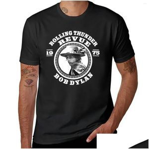 Mens Tank Tops Rolling Thunder Revue 1975 티셔츠 미적 옷 T 셔츠 그래픽 드롭 배달 의류 속옷 OT9LG