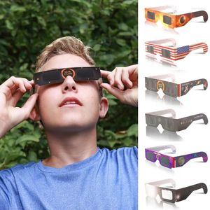Occhiali da sole 6 pezzi Occhiali da sole per eclissi solare Occhiali di sicurezza Vista diretta del sole - Protegge gli occhi dai raggi nocivi durante