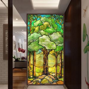 Filmer Tree Stained Privacy Window Film Vinyl No Lim Static Cling Frosted Glass Decorative Window Sticker Window Film 25