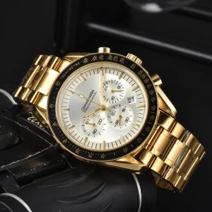 2024WristWatches for Men New Mens Watches Six needles All dial work Quartz Watch High quality Top Luxury Brand Chronograph clock Steel Belt fashion sea 8899