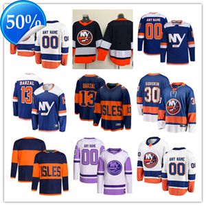 Хоккейные майки New Custom York Islanders 29 Брок Нельсон 40 Семен Варламов Кайл Палмьери Габриэль Жан Пажо Райан Пулок Адам Пелех Сэмюэл Болдук Роберт Бортуццо