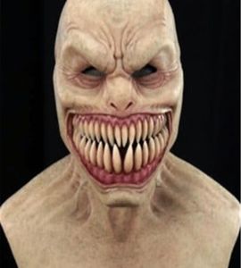 Neue Horror Stalker Maske Cosplay Gruseliges Monster Big Mouth Zähne Chompers Latex Masken Halloween Party Gruselige Kostüm Requisiten Q08068616618