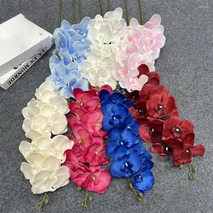 Dekorativa blommor Phalaenopsis Cherry Tree Decoration Wedding Silk Flower Artificial Dried Arrangement Fake