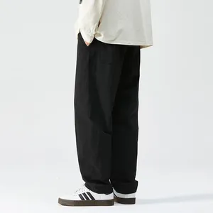 Мужские брюки, летние мужские широкие брюки, простые повседневные брюки для бега в стиле Харадзюку с защитой от солнца, тактические высококачественные прямые брюки