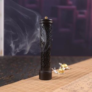 Burners Handmade Creative Wood Aromatherapy Incense Stick Holder Hollow Incense Burner Wood Censer Box Wood Carving Crafts Chinese Gift