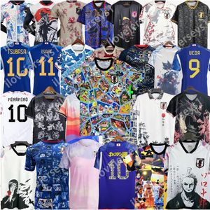 2024 Japonia koszulka piłkarska kreskówka Ueda Ito Isagi atom tsubasa Minamino Doan Kubo 23 24 25 Japońska koszula piłkarska T mundury t