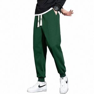 Homens Cott Loose Sweatpants Fi Homens Casual Jogger Calças Harem Pants Alta Qualidade Streetwear Hip Hop Calças de Cor Sólida Homens o4do #