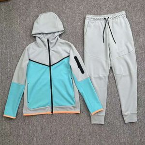 Men's Spring Autumn Coat, Pants, Hooded Sports and Casual Set