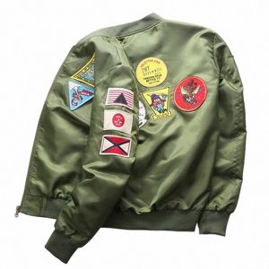 DiMusi Bomber Jacket Mens Ma-1 Flight Jacket Pilot Air Force Man MA1 Army Green Military Motorcykeljacka och rockar 6xl, TA039 98DX#