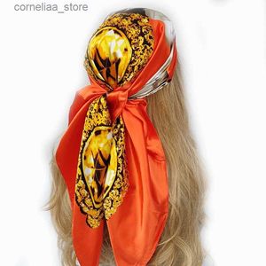 Bandanas Durag Fashion Hair Scrunchies Jewelry Ponytail Holder Bow Elastic Hair Accessories For Women Scarf Bow Tie Hair Band Ribbon Headwear Y240325