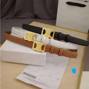 Designer Belt Fashion Smooth Buckle Belt Retro Design Thin Waist Belts for Men Womens Width Genuine Cowhide 3 Color Optional High Quality 02FOP