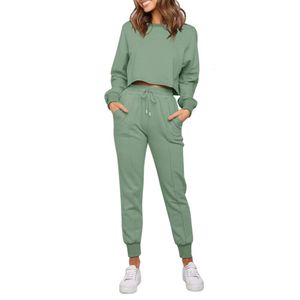 ZESICA Conjuntos de pijamas femininos de manga curta e calças Pama 2 peças jogger longo pijamas loungewear