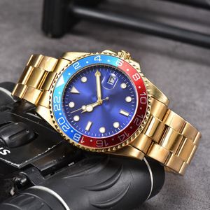 Luxury Mens Watch Ro-Le Designer Womens Watches 40mm Automatisk mekanisk guldkalender Rostfritt stål Strap Montre de Luxe Par Watchs