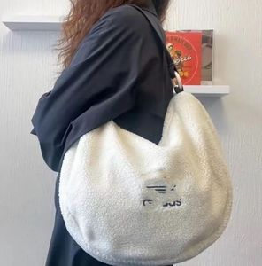 Lambswool Wool Bag Cloud Bag Shoulder Bags White Backpack