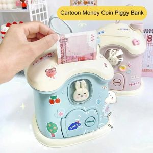 Lådor Creative Present Rabbit Mushroom House Piggy Bank Ins Children's Piggy Bank kan lagras i lagringslådor med stor kapacitet