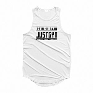 Summer Mens O-Neck Tank Top Top Mięsień Fitn Kulturystyka Stringer Men Slevel Gym Odzież Szkolenie Sport