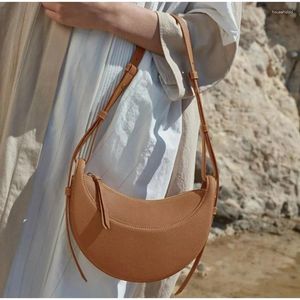 Storage Bags Solid Genuine Leather Bag For Women Cowhide Tote Luxury Handbag Large Capacity Underarm Fashion Crossbody