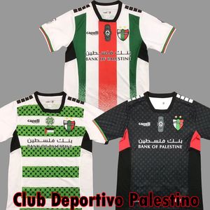 2024 2025 Club Deportivo Palestino camisa de futebol em casa preto branco 24 25 CD Palestino nome personalizado número Palestina kits camisa de futebol