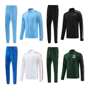 24 25 Italien Vuxen Tracksuit Long Zipper Jacket 125 år Jubileum Överlevnadsträning Dräkt Fotboll 2024 2025 Tyskland Italia Argentina Man Football Tracksuits