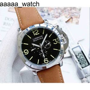 Fashion Panerass Watch Men's 2024 Designer Light Brand Automatic Mechanical Marina Leather Strap Tourbillon Hollow Movement Business 2shi Wristwatches Style