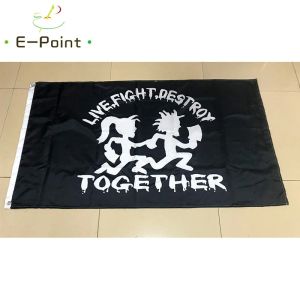 Zubehör Juggalo Icp Hatchetman Flagge 2 Fuß * 3 Fuß (60 * 90 cm) 3 Fuß * 5 Fuß (90 * 150 cm) Größe Weihnachtsdekorationen für Zuhause Flagge Banner Geschenke