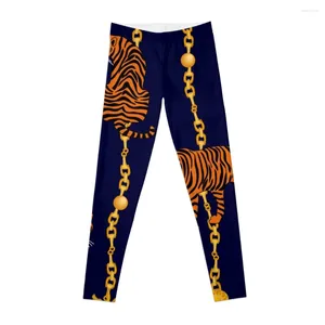 Active Pants Leoparden Goldene Ketten und Anhänger.Leggings, eng anliegende Damen-Leggings, Push-Up-Fitness-Set, Fitnessstudio, Damen