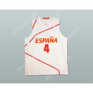 Personalizzato Qualsiasi nome Qualsiasi squadra PAU GASOL ESPANA 4 MAGLIA DA BASKET QUALSIASI GIOCATORE O NUMERO Tutte le taglie cucite S M L XL XXL 3XL 4XL 5XL 6XL Alta qualità