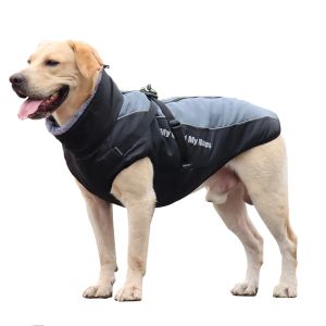 大きな犬用ジャケット服冬の温かい大きな犬の服防水反射犬ジャケットブルドッグゴールデンレトリバーラブラドール衣類
