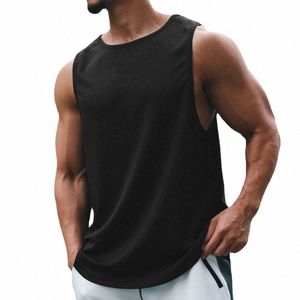 Sommer Quick Dry Gym Kleidung Mesh Sport Tank Top Männer Bodybuilding Sleevel T-shirt Herren Fitn Stringer Tanktop Lauf Weste q2bO #