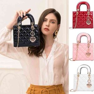 Luxury Bag for Women Plaid Jelly Candy Color Flap Mini Designed Ladies Shoulder Chain Tote Messenger Crossbody Handbag all-match