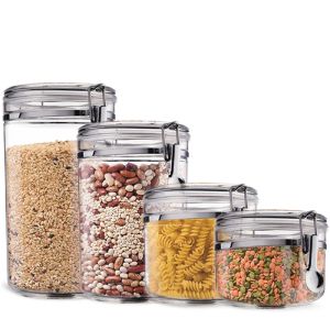 Jars PETP Food Storage Container Milk Powder Boxs Clamps Lid Air Tight Sealed Locking Jar Kitchen Miscellaneous Grain Organizer